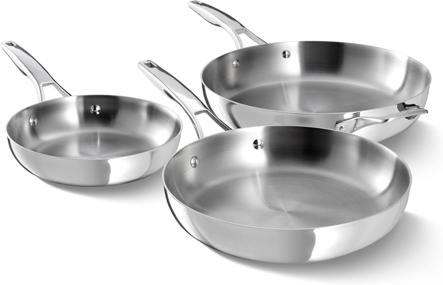 calphalon-premier-polished-5-ply-stainless-steel-cookware-set-w-turbo-heat-tech-3-piece-frying-pan-set-induction-oven-safe-500f-oven-safe-500f-pfoa-free-polished-stainless-silver