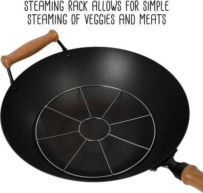 Joyce Chen 22-9938, Pro Chef 14 Inch 10 Piece Excalibur Non-Stick Wok Set6