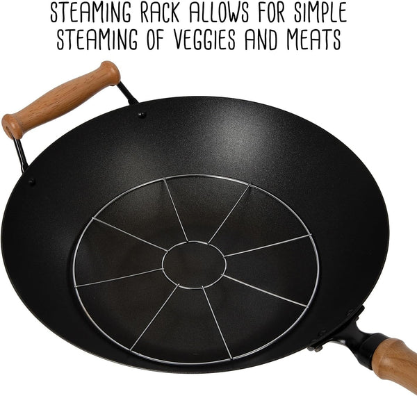 Joyce Chen 22-9938, Pro Chef 14 Inch 10 Piece Excalibur Non-Stick Wok Set6
