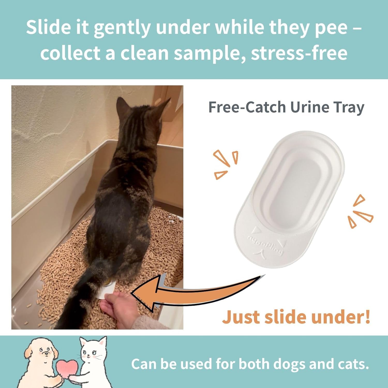 cat-urine-collection-kit-6-pack-clean-catch-urine-sample-tray-for-cats-small-dogs-disposable-pet-urine-collector-tray-no-special-litter-needed-made-in-japan