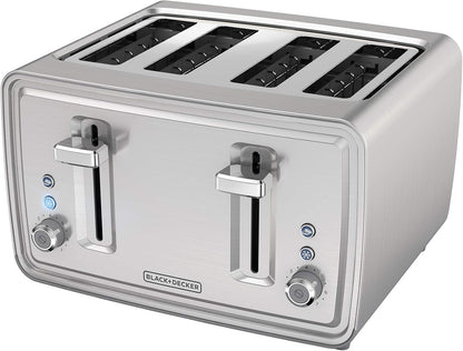 BLACK+DECKER 4-Slice Toaster with Dual Shade Controls | 4-Slice Toaster with Dual Shade Controls, Extra Lift Levers and Pull-Out Crumb Trays for Easy Cleanup.1