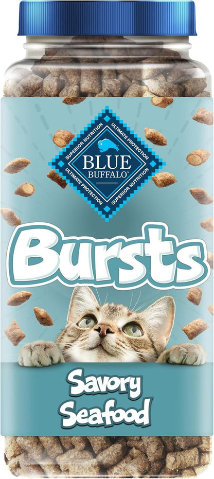 Blue Buffalo Bursts Paw-Lickin' Chicken Crunchy & Creamy Cat Treats, Great for Training, Made with Real Chicken Natural Cat Treats Enhanced with Vitamins, Minerals & Other Nutrients, Tub 12 Oz.11