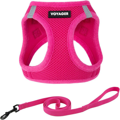 Voyager Step-In Pet Harness - All Weather Mesh, Adjustable Step in Harness for Cats and Dogs by Best Pet Supplies - 307 Set Moss Green, M18