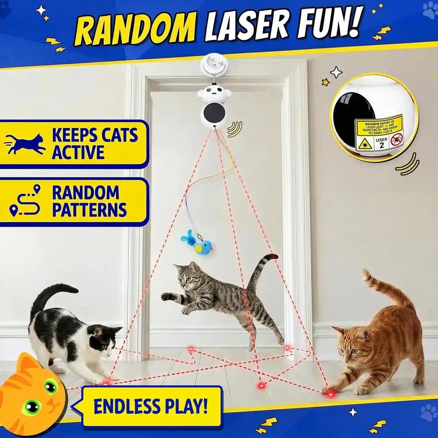 interactive-cat-toys-for-indoor-cats-automatic-laser-cat-toys-flying-bird-feather-cat-wand-toy-best-kitten-adult-cat-enrichment-stimulation-toy-hanging-electric-kitty-toys-for-bored-cats-beige