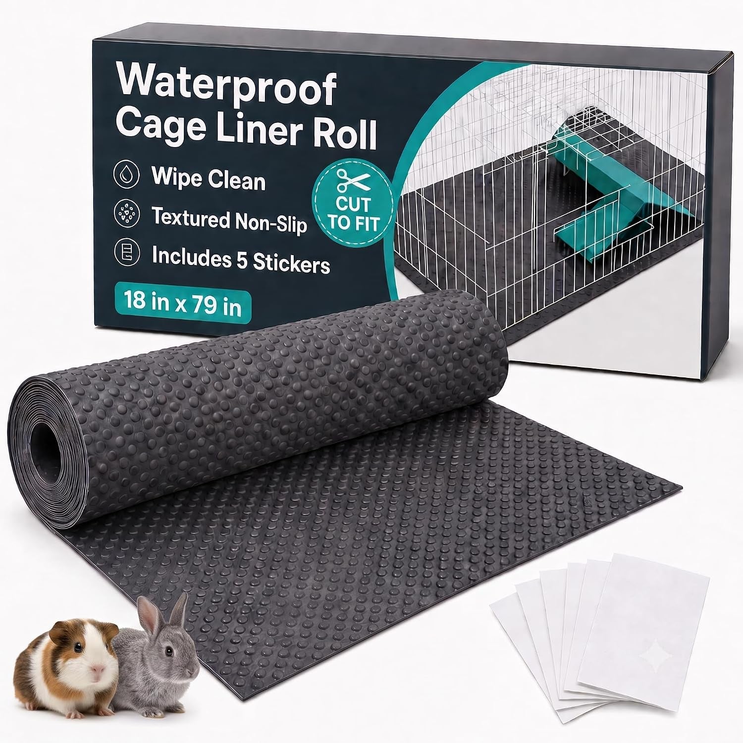 luftpets-waterproof-guinea-pig-cage-liner-roll-18x79-cut-to-fit-any-cage-leakproof-eva-base-under-fleece-litter-boxes-or-reptile-tanks-non-slip-reusable-wipe-clean