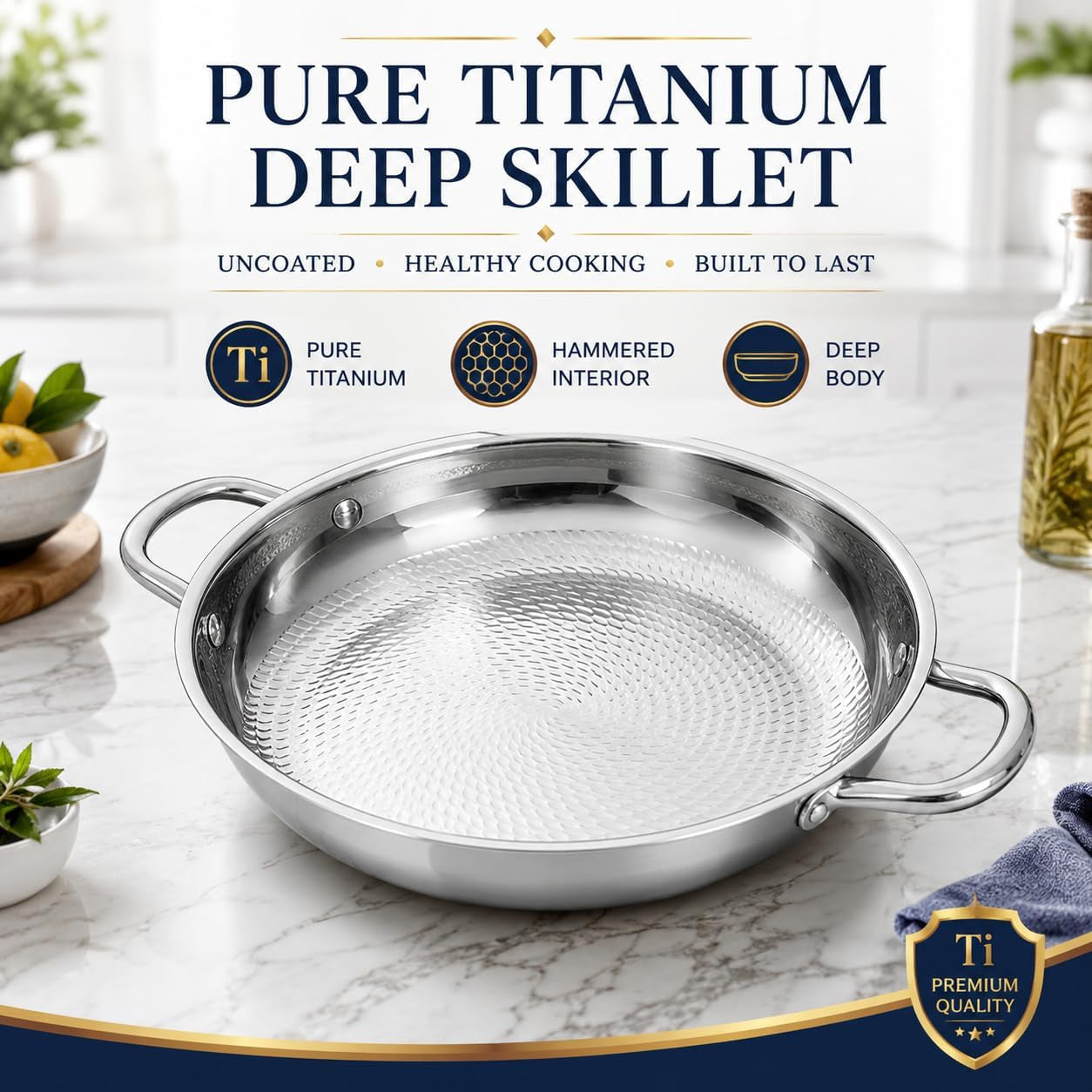 titanium-hammered-pan-upgrade-double-handle-no-coating-non-stick-titanium-cookware-ultra-durable-scratch-resistant-even-heating-frying-pans-compatible-with-all-cooktops-11-02in-lid