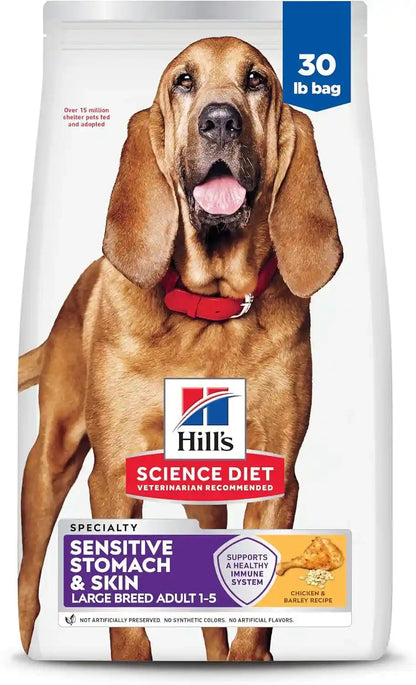 Hill'S Science Diet Sensitive Stomach & Skin Large Breed Dry Dog Food | #1 Veterinarian Recommended, Adult Formula, Chicken Recipe, 30 Lb. Bag1