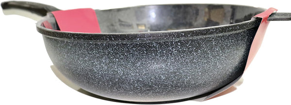 Durastone Marble Coated Cast Aluminum Nonstick Wok Pan, 14-Inch2