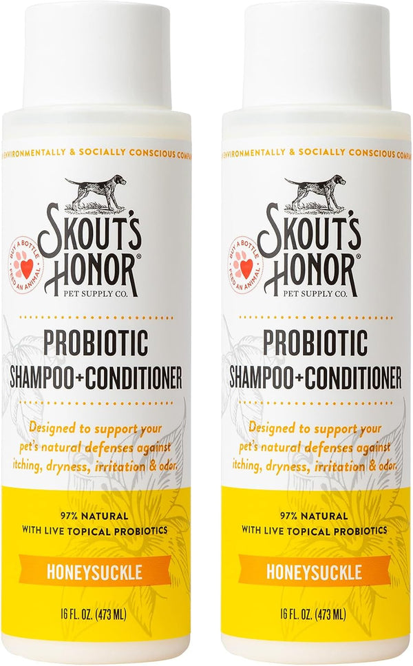 SKOUT'S HONOR Probiotic Dog Shampoo and Conditioner - DOTW, 16 Oz | Hydrating Natural 2-In-1 for Itchy Skin, Microbiome-Friendly with Avocado Oil & Omega-3S, Paraben & Sulfate-Free17