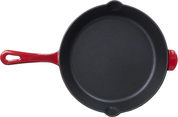 Chef'S Classic Enameled Cast Iron 10-Inch round Fry Pan, Cardinal Red3