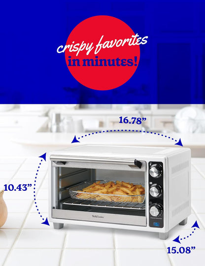 Air Fryer Convection Toaster, 1500 Watts, BC-4637W, White | 0.7 Cu. Ft. 22-Liter Capacity, 7 Function Convection Oven with Pizza, Bagel, Roast, Bake & Keep Warm Settings6