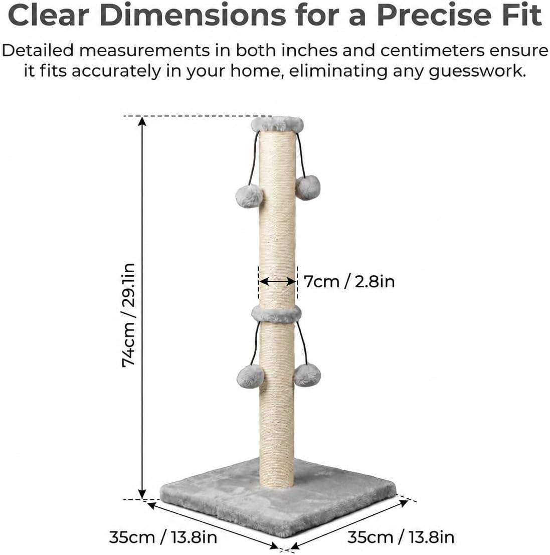 dimaka-29-cat-scratching-post-natural-sisal-rope-scratcher-post-kitten-claw-scratch-with-4-danglingtoy-balls-for-large-cats-grey
