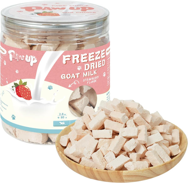 PAWUP Freeze Dried Dog Treats, Goat Milk Yogurt Flavor, 2.8 Oz | Gentle Goat Milk Dog Snacks, for Sensitive Stomachs, for Puppies10
