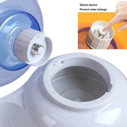 Pet Water Dispenser Station - 3 Gallon/11L Replenish Pet Waterer for Large Dog Cat Animal Automatic Gravity Water Drinking Fountain Bottle Bowl Dish Stand3