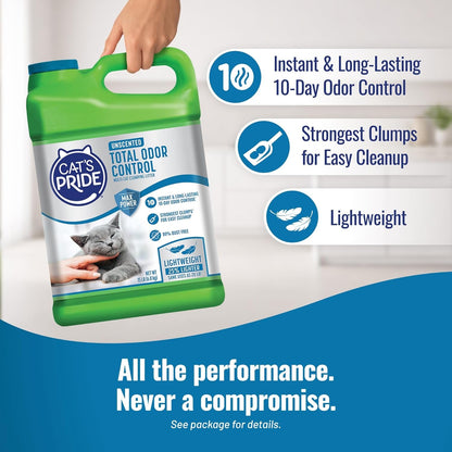 Cat'S Pride Max Power: Total Odor Control - up to 10 Days of Powerful Odor Control - Strong Clumping - Hypoallergenic - 99% Dust Free - Multi-Cat Litter, Unscented, 15 Pounds4