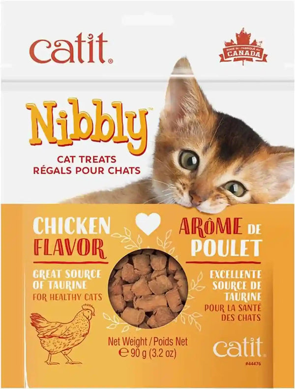 Catit Nibbly Crispy Cat Treats, Chicken | Artisanally Baked Non-Greasy Healthy Cat Treats1