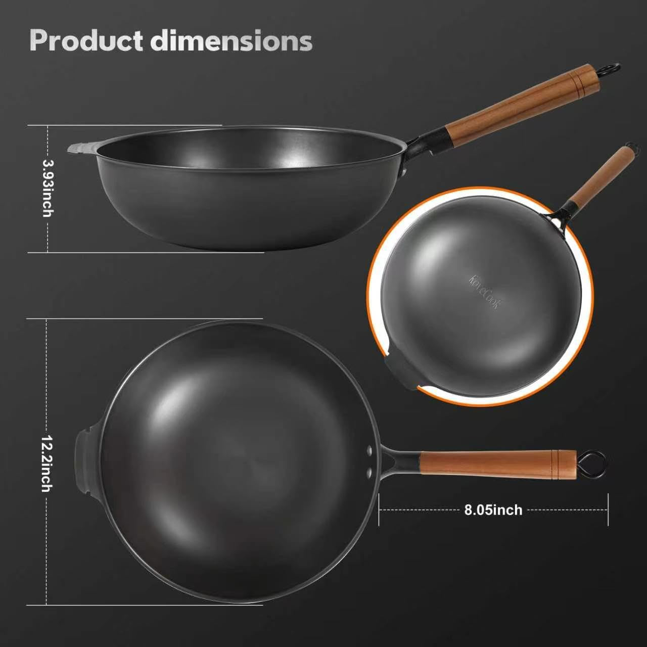 11-8-inch-carbon-steel-wok-pre-seasoned-with-advanced-nitriding-technology-flat-bottom-stir-fry-pan-lightweight-nonstick-surface-all-cooktops-compatible-for-stir-fry-pan-fry-steam-bbq-camping