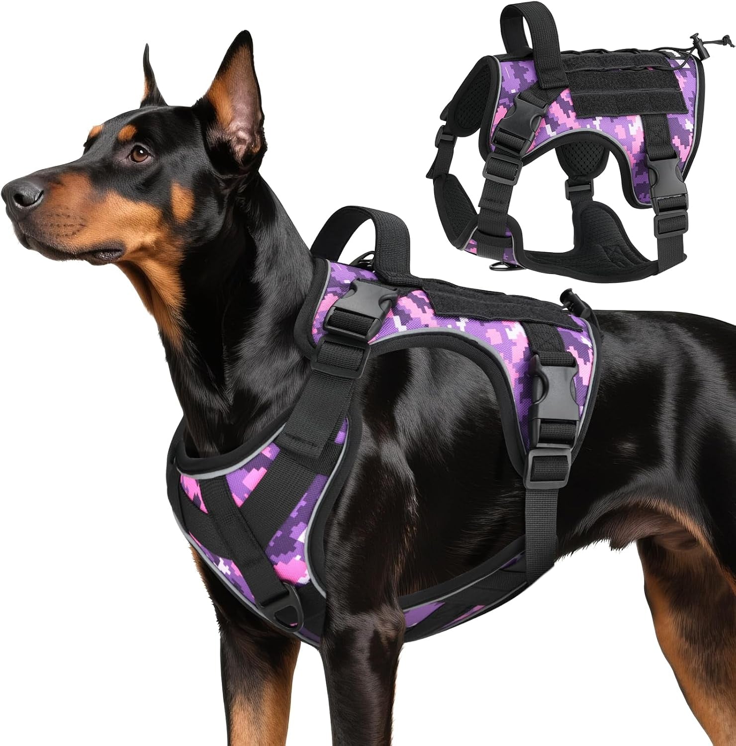 vavopaw-dog-seat-belt-vest-harness-for-car-2-in-1-seatbelt-buckle-soft-breathable-mesh-adjustable-buckle-nylon-heavy-duty-pet-safety-seat-belts-for-small-medium-large-pets-black-l