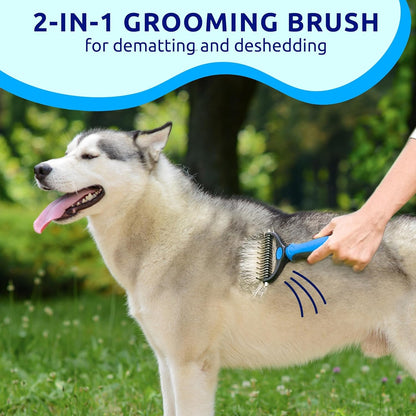 Pat Your Pet Deshedding Dog Brush for Shedding – Cat Brushes for Indoor Cats, Double-Sided Cat Brush Deshedding & Grooming Tool for Long Haired and Short Haired Dogs, Skin-Friendly3