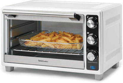 Air Fryer Convection Toaster, 1500 Watts, BC-4637W, White | 0.7 Cu. Ft. 22-Liter Capacity, 7 Function Convection Oven with Pizza, Bagel, Roast, Bake & Keep Warm Settings1