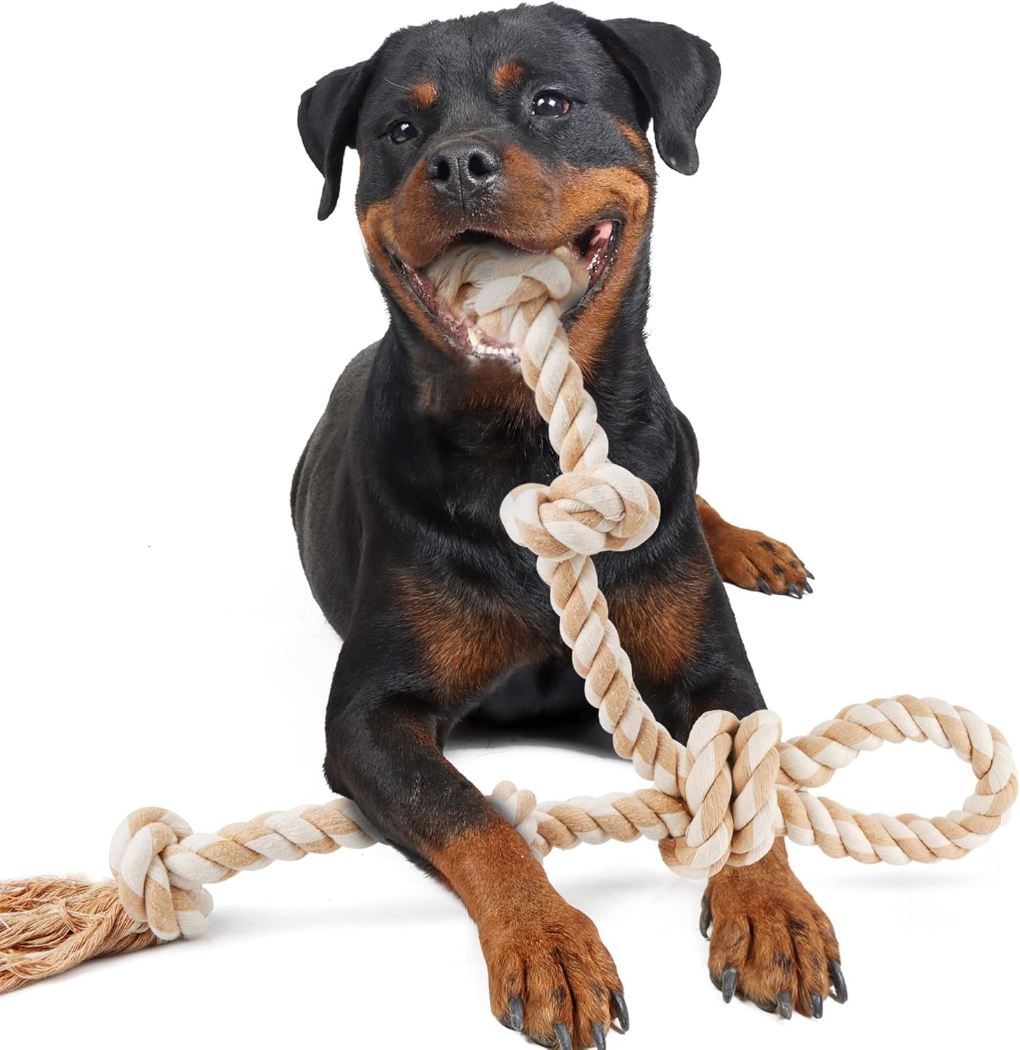fida-dog-rope-toys-for-large-medium-aggressive-chewers-tough-cotton-chew-toy-3-feet-5-knots-indestructible-tug-of-war-dog-pull-rope-teeth-cleaning