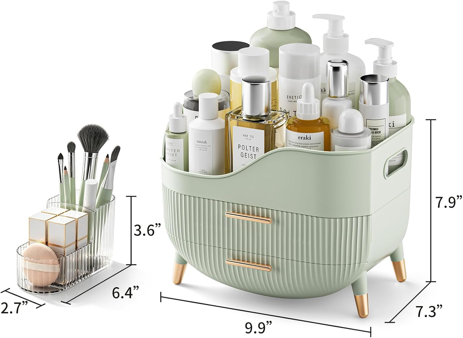 makeup-organizer-with-drawers-green-skincare-organizer-for-vanity-storage-box-with-handle-large-cosmetic-display-case-for-dresser-bathroom-countertop