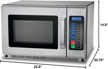 Microwave Oven with 1.2 Cu Ft & 10 Programmable Memory Settings | 1.2 Cu Ft, 1800W, 10 Programmable Memory Settings, Stainless Steel, for Commercial Kitchens & Restaurants9