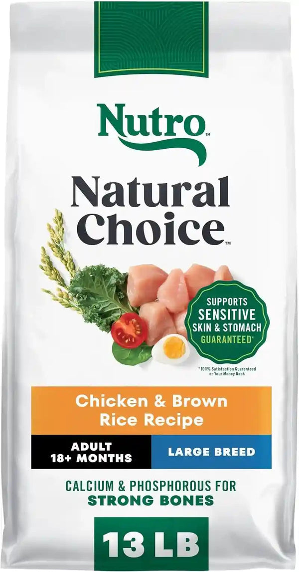 Nutro Natural Choice Large Breed Adult Dry Dog Food, Chicken & Rice, 30 Lb | Real Chicken #1 Ingredient, Non-Gmo, Made in USA, No Corn, Wheat, Soy, Supports Joints, Digestion, Immunity, Skin & Coat11