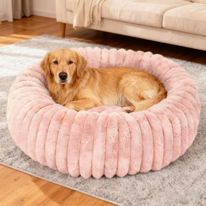 Washable Small Cat Dog Bed,Puppy Bed Cat Beds for Indoor Cats(Grey,S) | Calming anti Anxiety round Donut Dog Bed,Cute Fluffy Puppy Dogs Beds for Small Dogs, Anti-Slip Comfort Pet Bed19
