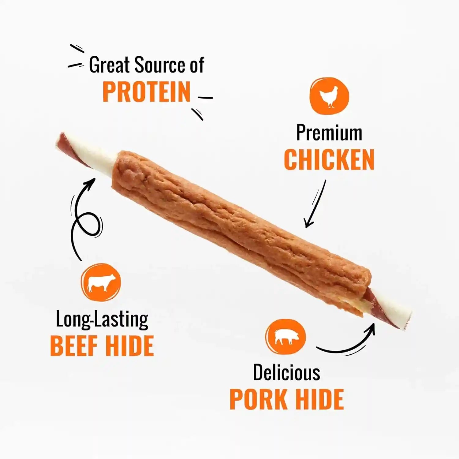 good-n-fun-triple-flavor-ribs-chews-for-all-dogs-treat-your-dog-to-long-lasting-chews-made-with-beef-hide-chicken-and-pork-hide-12-oz