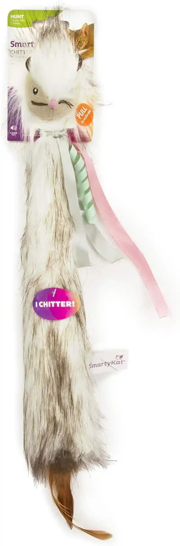 Smartykat Chickadee Chirp Electronic Sound Cat Toy, Contains Catnip, Battery Powered - Light Brown, One Size14