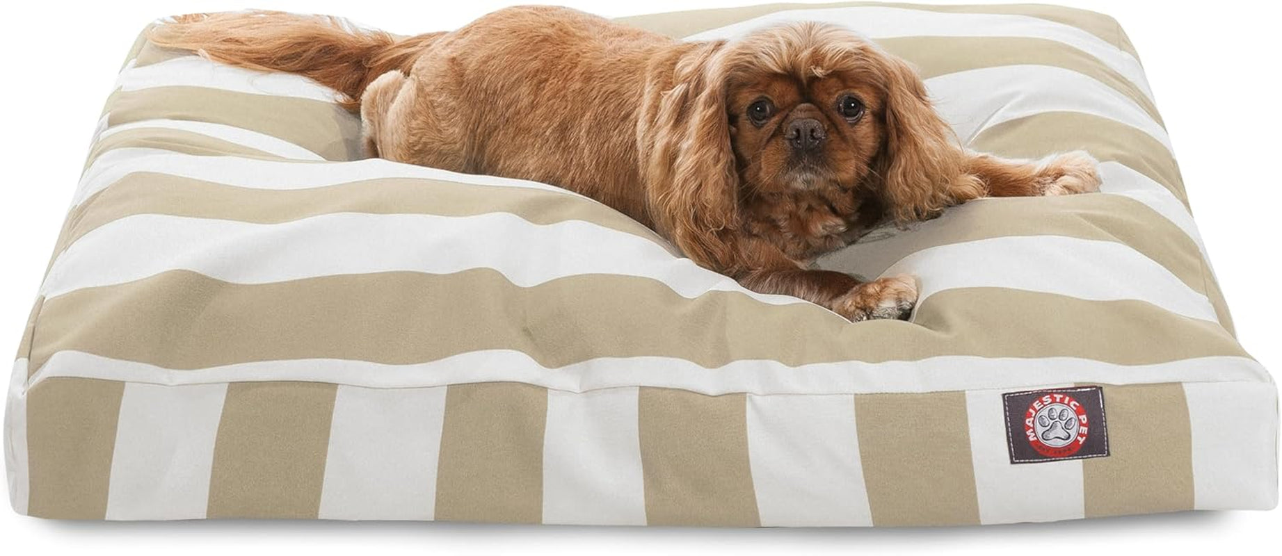 majestic-pet-stripes-rectangle-medium-dog-bed-washable-non-slip-comfy-pet-bed-dog-crate-bed-with-removable-washable-cover-dog-kennel-bed-for-sleeping-polyester-fiber-medium-black