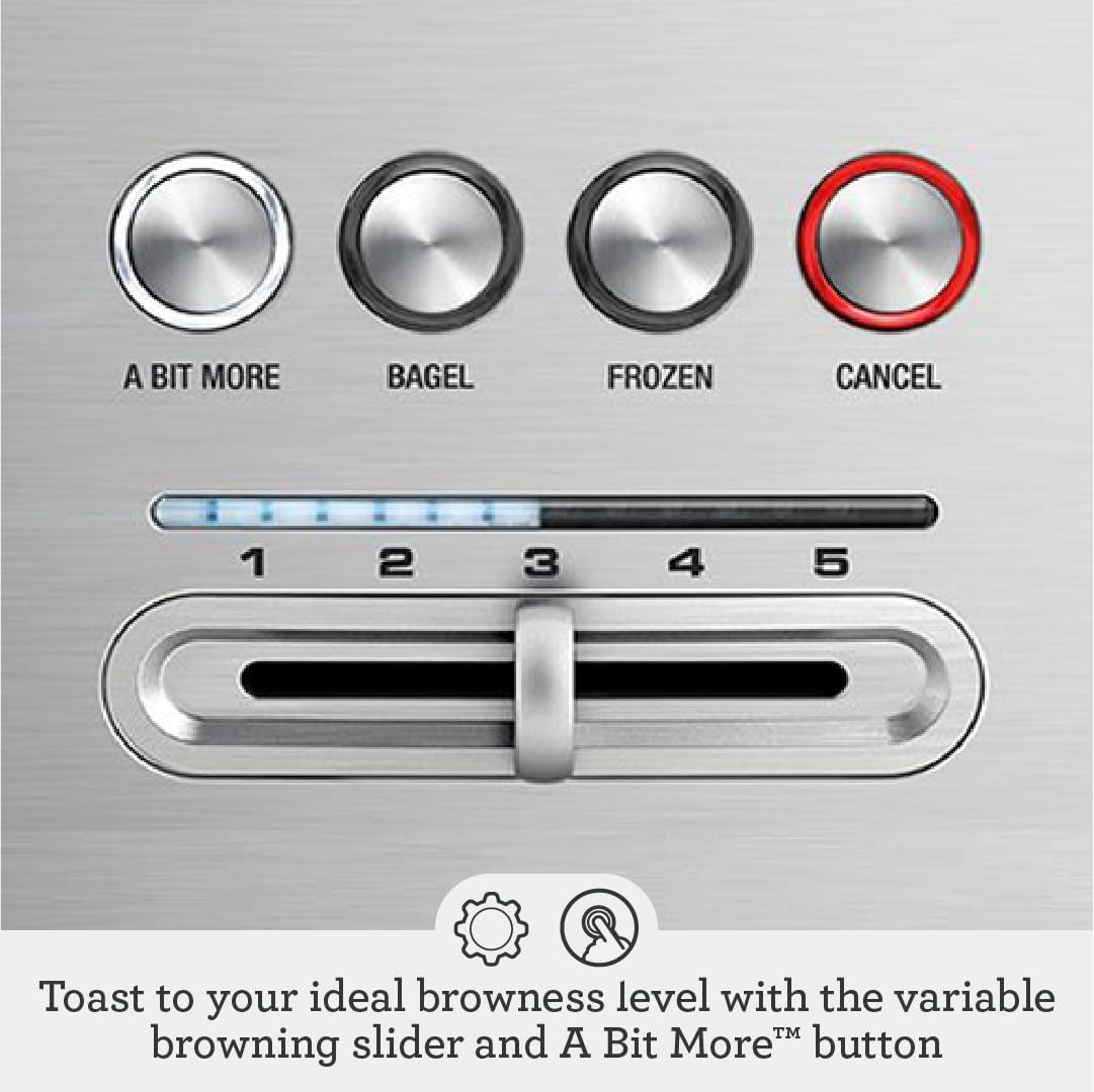 breville-bta720xl-bit-more-toaster-2-slice-brushed-stainless-steel-toast-bagels-and-thick-artisanal-bread-evenly-in-wide-slots-includes-a-bit-more-and-lift-look-and-defrost-function