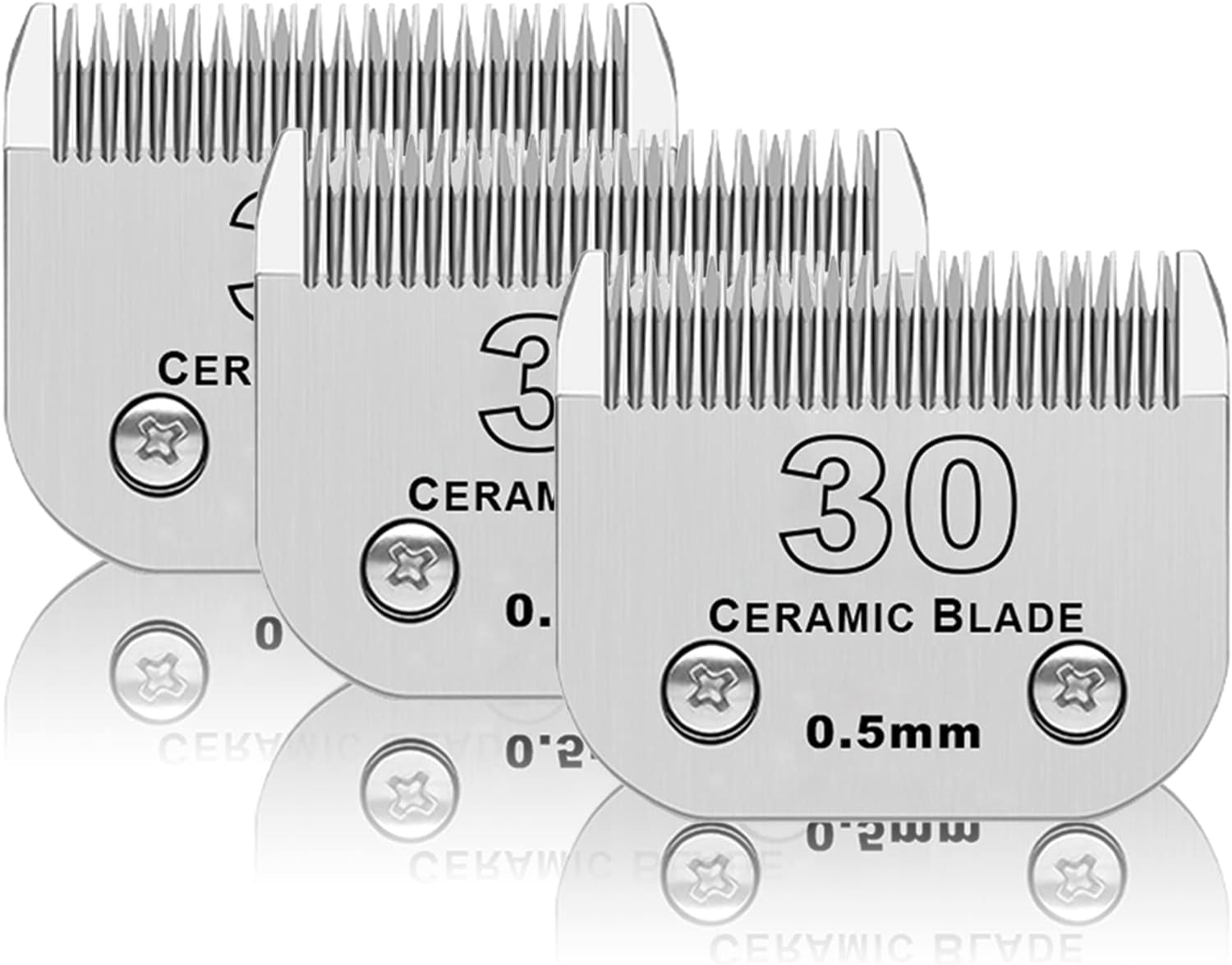 7fc-dog-grooming-ceramic-blades-compatible-with-andis-oster-a5-wahl-km10-size-7fc-detachable-ceramic-blade-1-8-inch-3-2mm-cut-length-3-pack