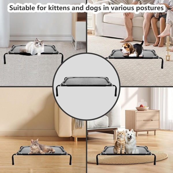 Newly Upgraded Elevated Cat Beds for Indoor - Washable Material, Comfortable Elevated Design for Cats, Ideal for Indoor Use to Keep Pets Cool and Cozy, Suitable for Small and Medium-Sized Cats7