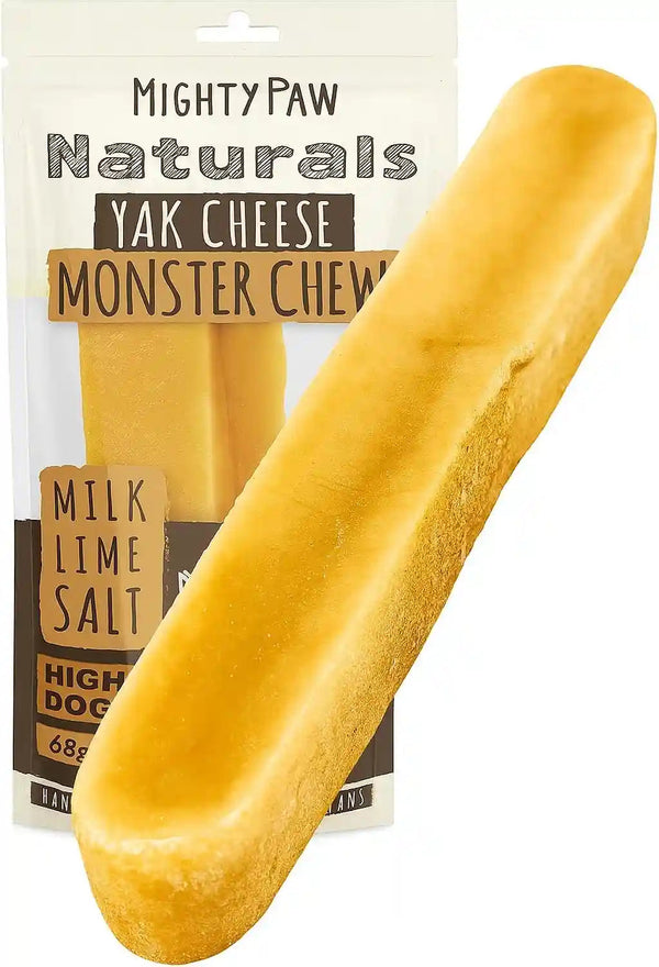 Mighty Paw Yak Chews, Long Lasting Hard Chew for Large Dogs, 4 Pack | Milk, Salt & Lime Juice, Grain-Free, Lactose-Free, Odor-Free, 68G Protein per Stick, Aggressive Chewers, Puppy Teething13