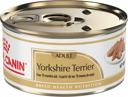 Royal Canin Breed Health Nutrition Yorkshire Terrier Adult Loaf in Sauce Dog Food, 3 Oz (Pack of 6)10