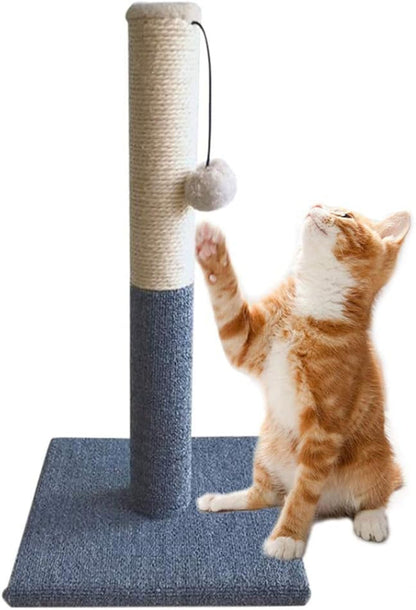 Barelove Cat Scratching Post Replacement, 4 Pieces Cat Scratcher Cat Tree Replacement Parts, 15.4'' X 2.67" Dia + 7.87“ X 2.67" Dianatural Sisal Rope Cat Scratch Posts Include M8 Screws10