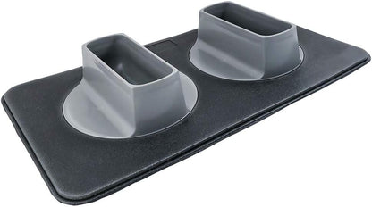 Ear Clear Dog Bowl and Mat Set, No Spill Food and Water Bowls with Mat, Perfect Feeding Tray Set for Long Eared Dog or Breeds, No Mess Dog Bowl 36 Oz Feeder Bowl Set, Hounds, Cocker Spaniels, Setters1
