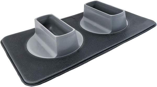 Ear Clear Dog Bowl and Mat Set, No Spill Food and Water Bowls with Mat, Perfect Feeding Tray Set for Long Eared Dog or Breeds, No Mess Dog Bowl 36 Oz Feeder Bowl Set, Hounds, Cocker Spaniels, Setters1