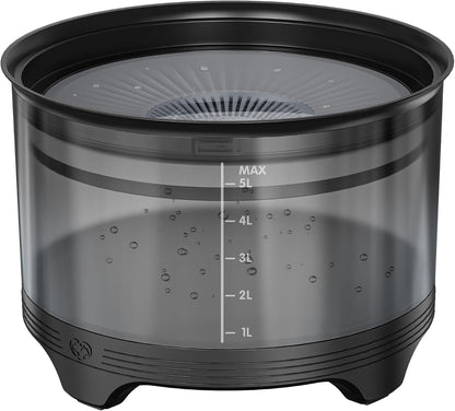 UPSKY 5.5L No-Spill Dog Water Bowl, Slow Drinking Feeder for Messy Drinkers | Large Capacity, Raised Stand Design, Splash-Proof, Anti-Slip, Visible Water Level, Easy to Clean, Ideal for Multi-Pet Homes7