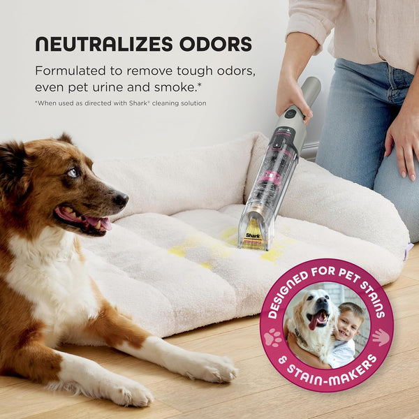 Shark Stainforce Cordless Stain, Odor & Urine Remover, 1 Tool, HX095 | for Carpets, Area Rugs, Upholstery, Cars & Outdoors, Dual-Activated Formula, Stain Eliminator Tool, Beige6