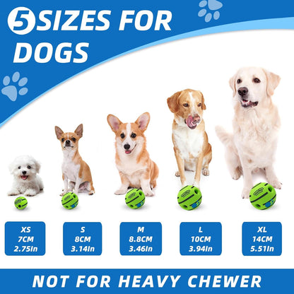 Dog Toys Ball, Interactive, M, 3.46 in (8.8 Cm) | Shaking with Gibbering Sound, for Training & Herding5