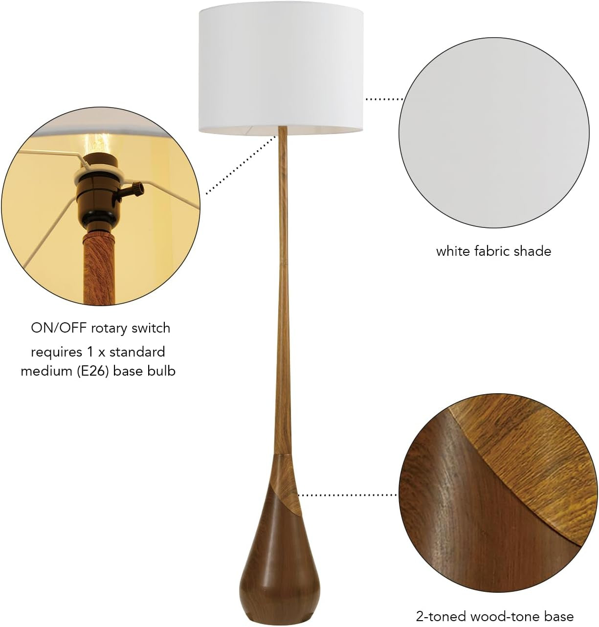 novogratz-x-globe-harrington-65-floor-lamp-2-tone-faux-wood-base-white-fabric-shade-socket-rotary-switch-67225