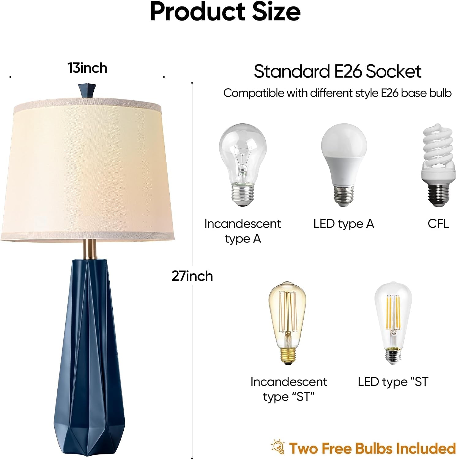 27-navy-blue-resin-table-lamps-desk-lamps-with-3-color-temperature-prism-shaped-lamp-body-rotary-switch-e26-base-with-linen-shade-desk-lamps-for-living-room-bedroom-2-bulbs-included