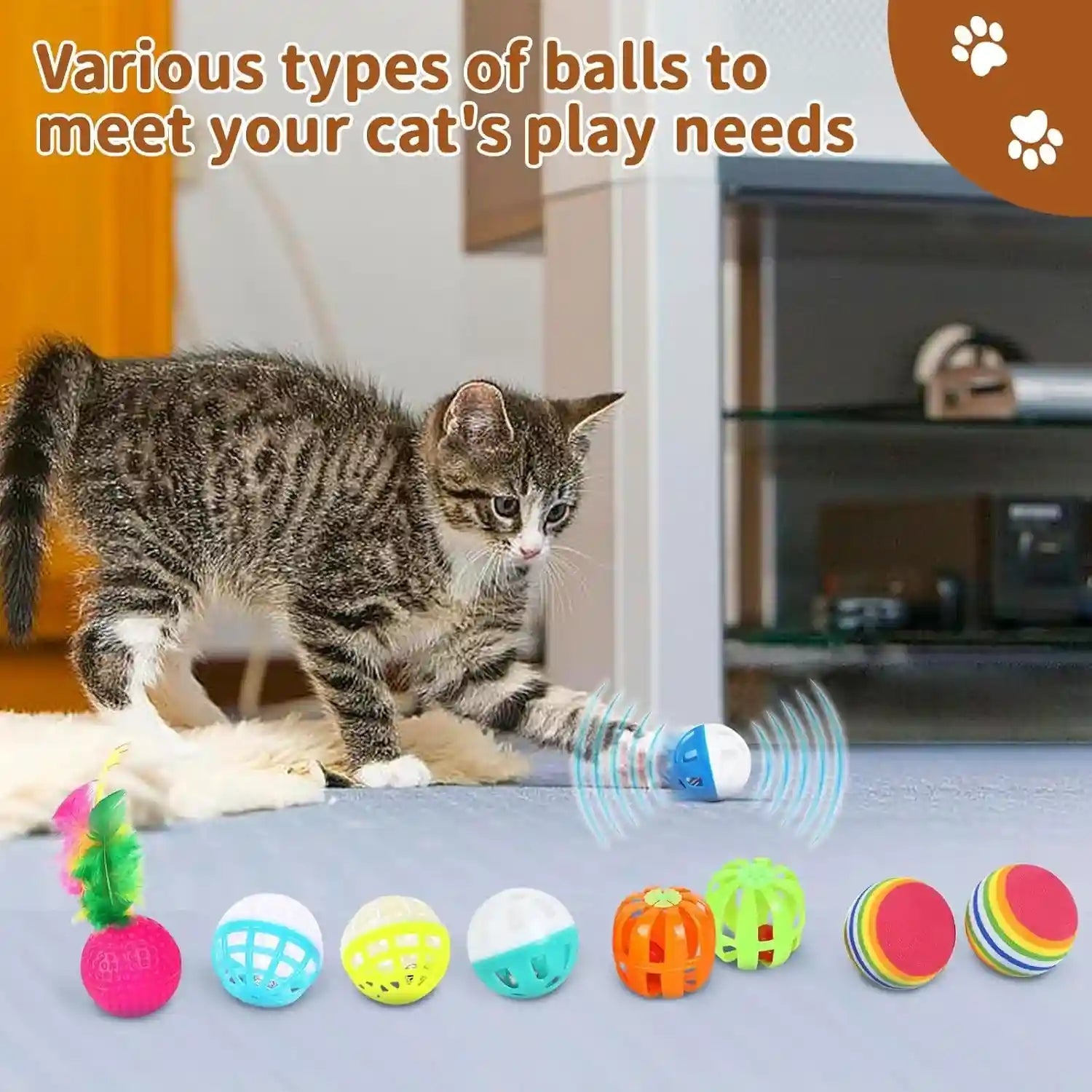 icagy-25-pcs-cat-toys-for-cats-indoor-kittens-interactive-variety-pack-45-inches-rainbow-cat-tunnel-feather-teaser-feather-golf-mice-springs-balls-noise-toys-rainbow-colorful-45