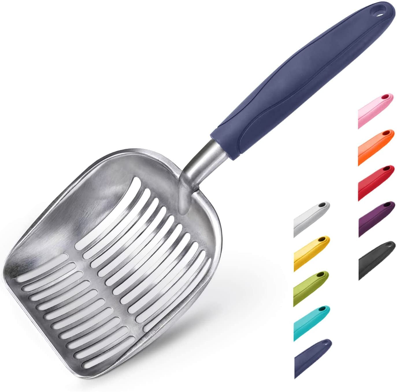wepet-cat-litter-scoop-aluminum-alloy-sifter-kitty-metal-scooper-deep-shovel-long-handle-poop-sifting-kitten-pooper-lifter-durable-heavy-duty-for-litter-box