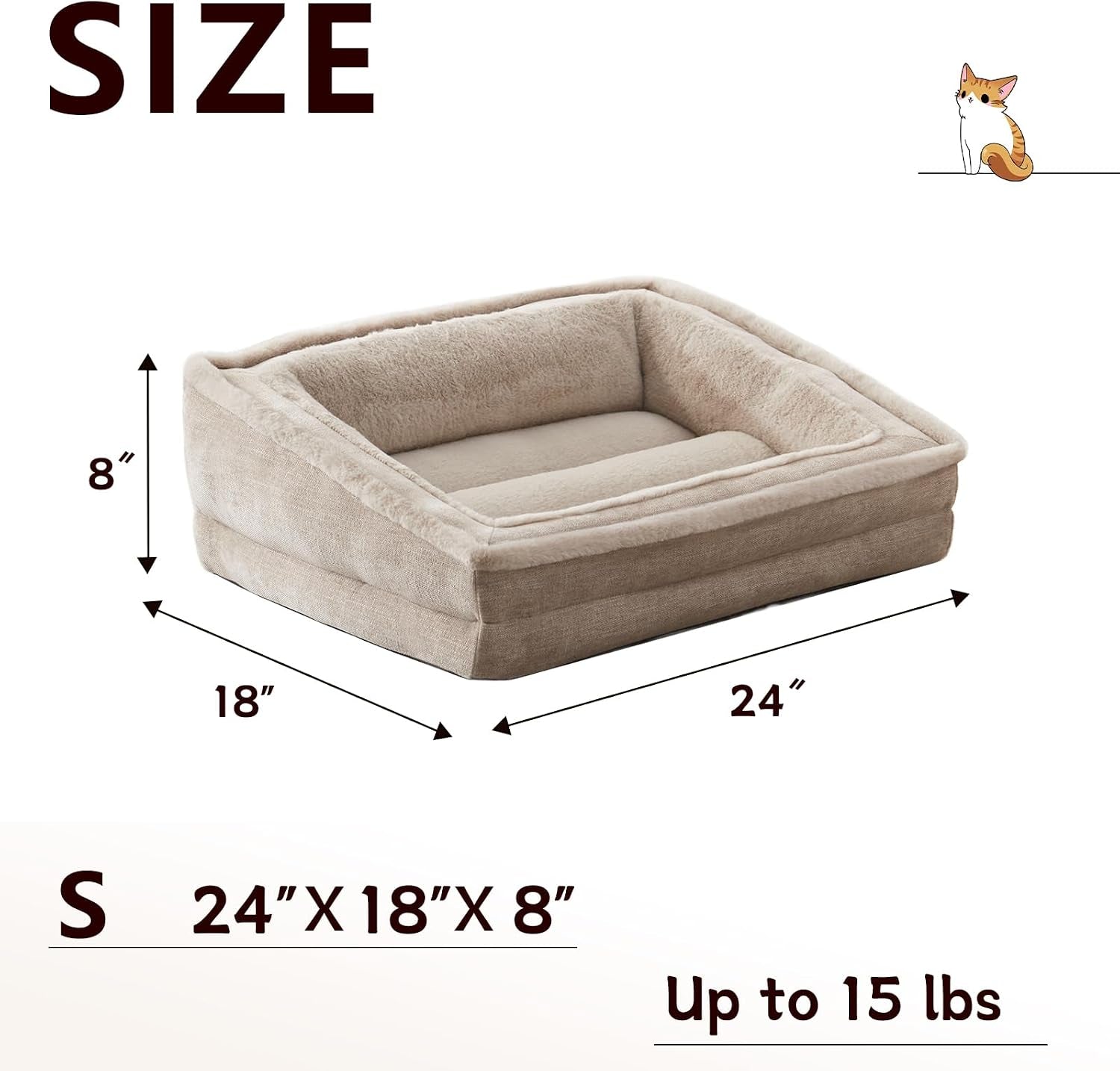 laojin-balhen-cat-couch-for-pets-washable-cat-beds-for-indoor-cats-super-soft-plush-supportive-dog-couch-bed-for-puppy-and-kitten-with-anti-slip-bottom-24inch-beige