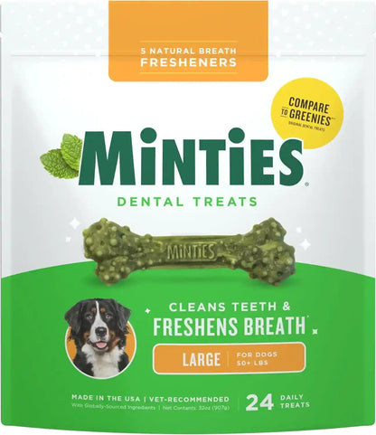 Minties Dog Dental Bone Treats, Tiny/Small Dental Dog Treats, 16 Ounces, Cleans Teeth, Fight Bad Breath, Removes Plaque and Tartar, 40 Count14