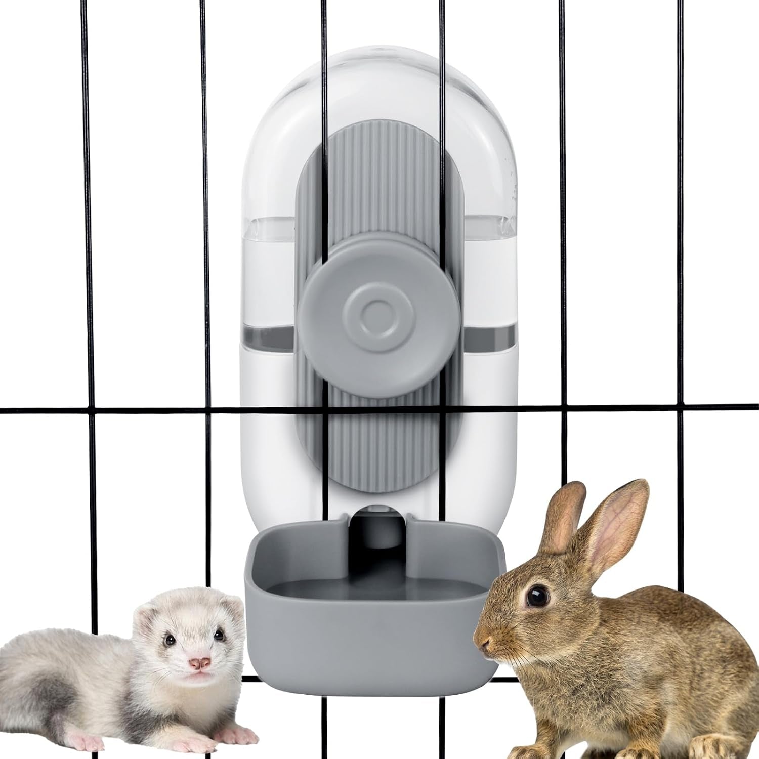 lemtrflo-28oz-rabbit-water-bottle-dispenser-bunny-cage-water-bowl-suitable-for-rabbits-guinea-pigs-ferrets-and-other-small-pets